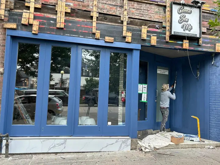 Storefront repaint, finished
